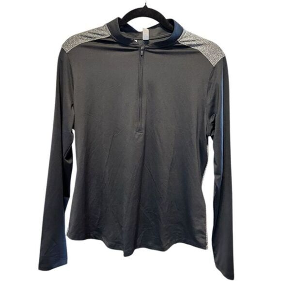 NWT Under Armour Women’s Black Athletic Half Zip Pull Over Shirt Jacket - Large - Picture 1 of 8